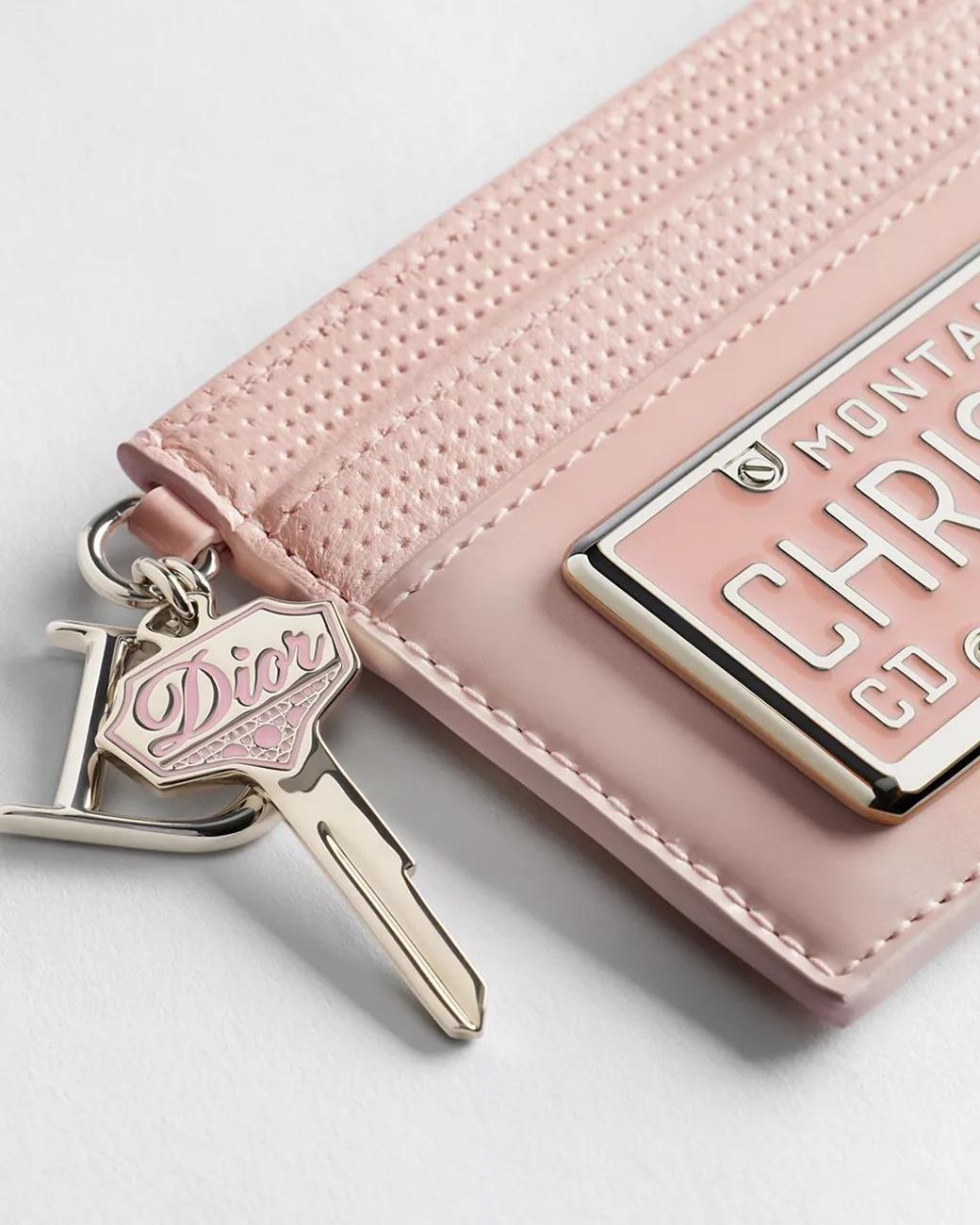 Dior Pink Saddle Freesia Card Holder