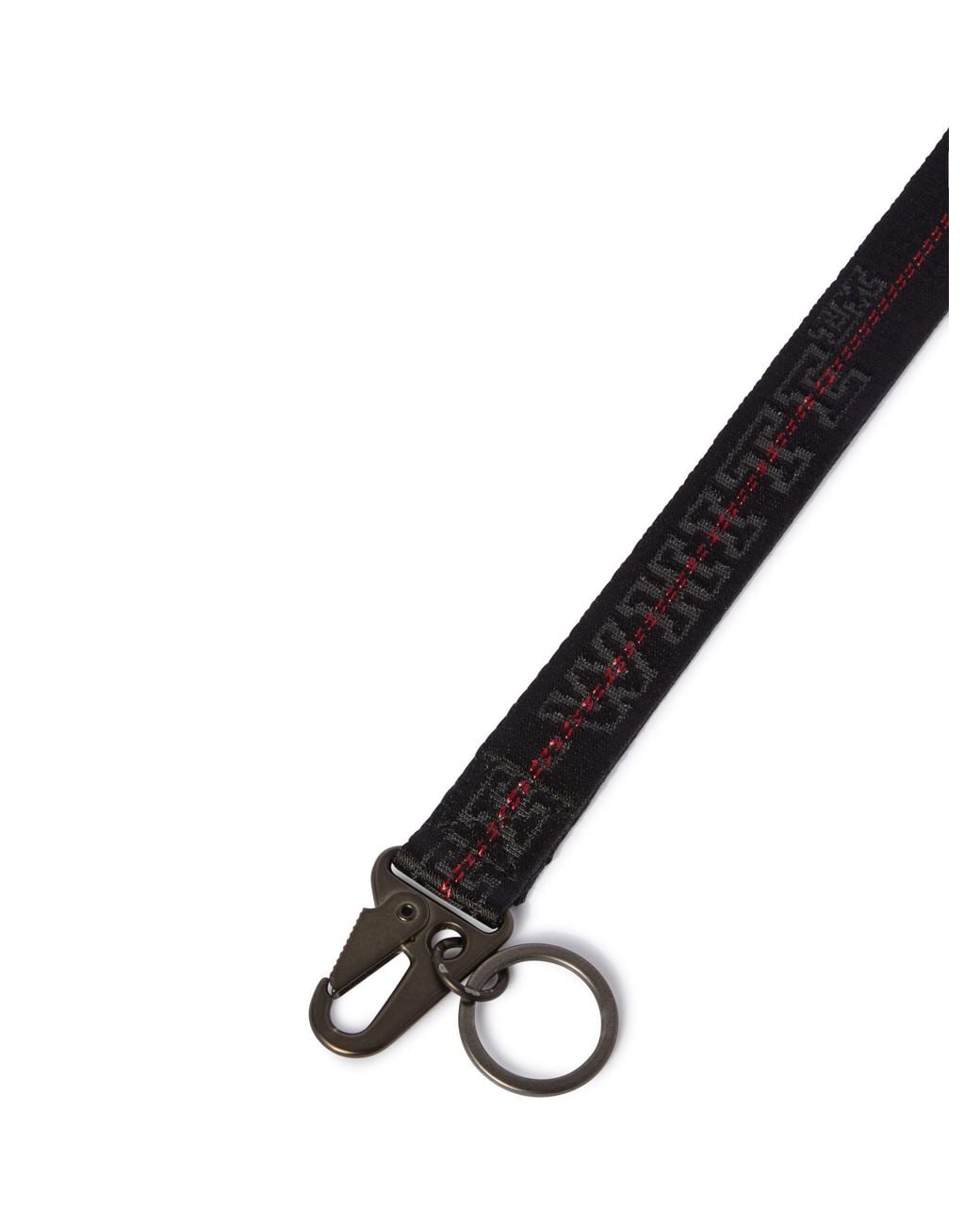 Off-White c/o Virgil Abloh White Logo-Jacquard Keychain for men