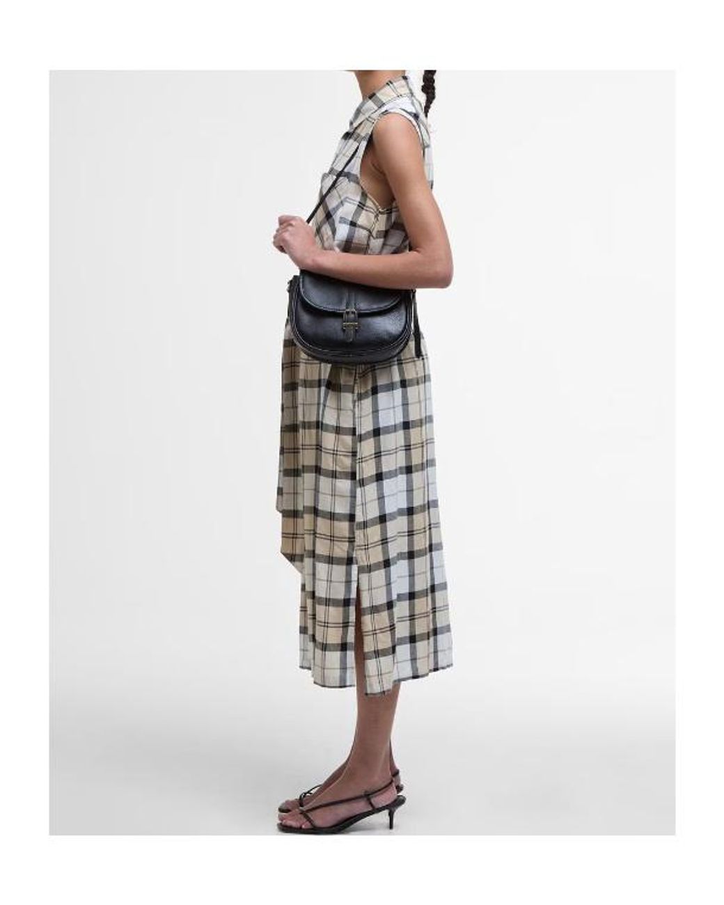 Barbour White Agnes Midi Dress