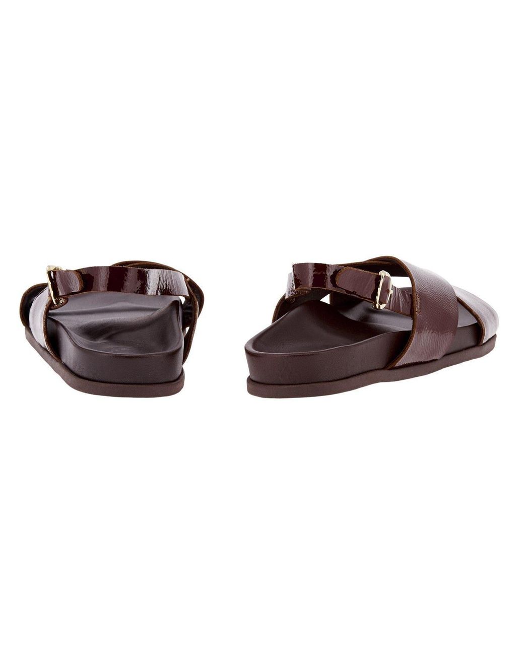 Ancient Greek Sandals Brown Vintage-Style Sandals