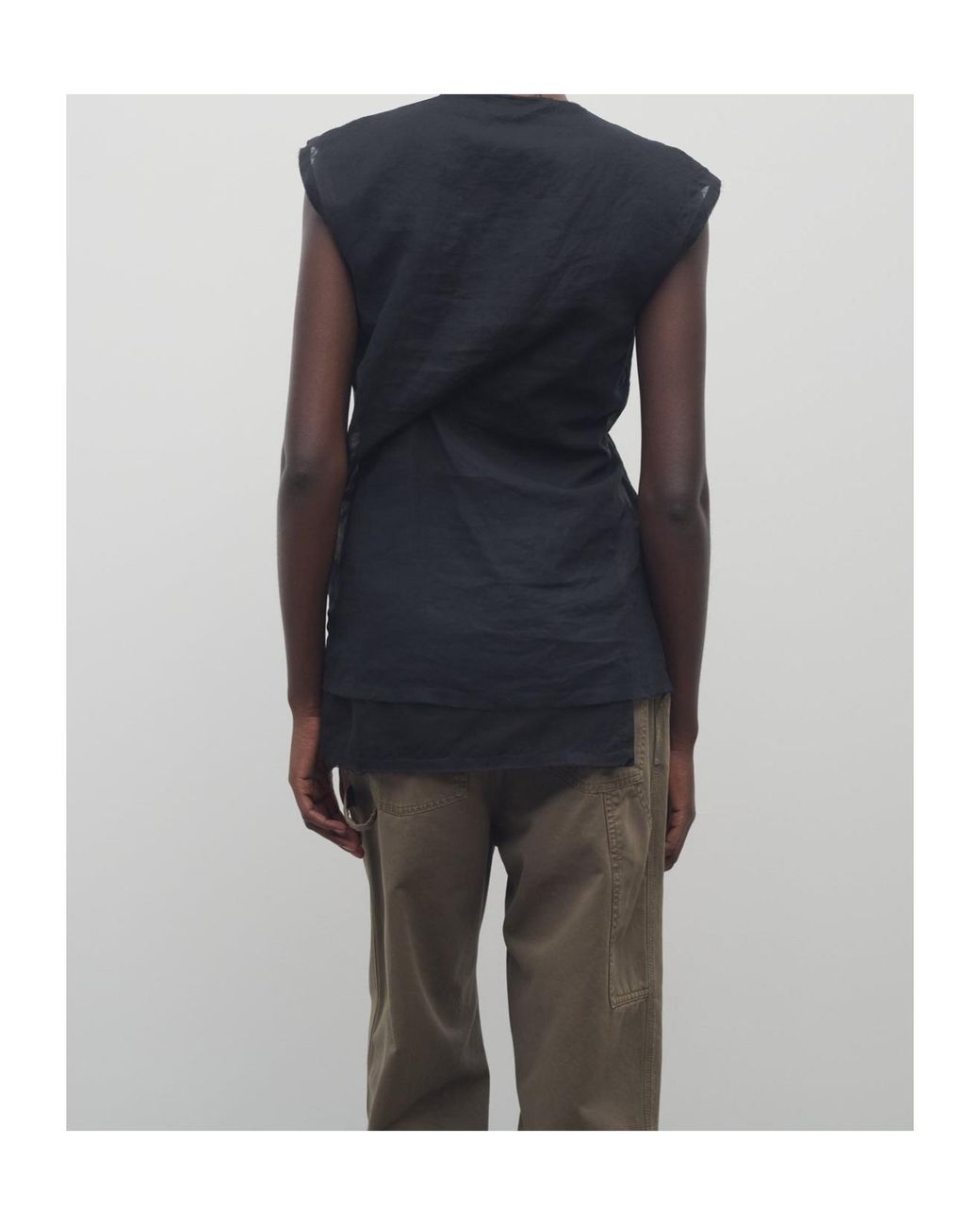 The Row Black Inawa Top