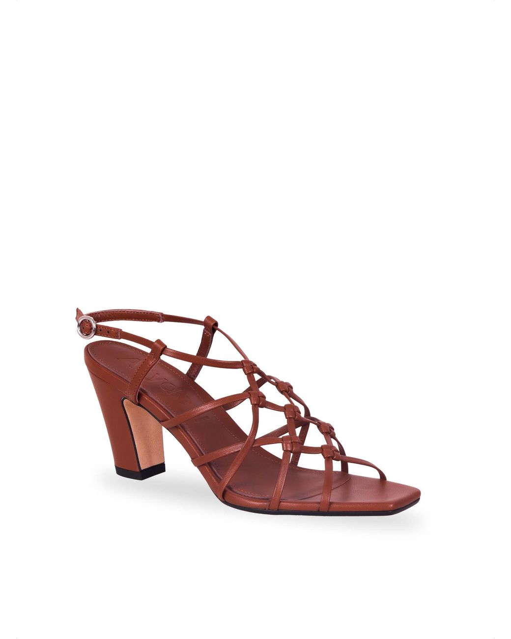 Aeyde Brown Acacia Open Toe Heeled Sandals