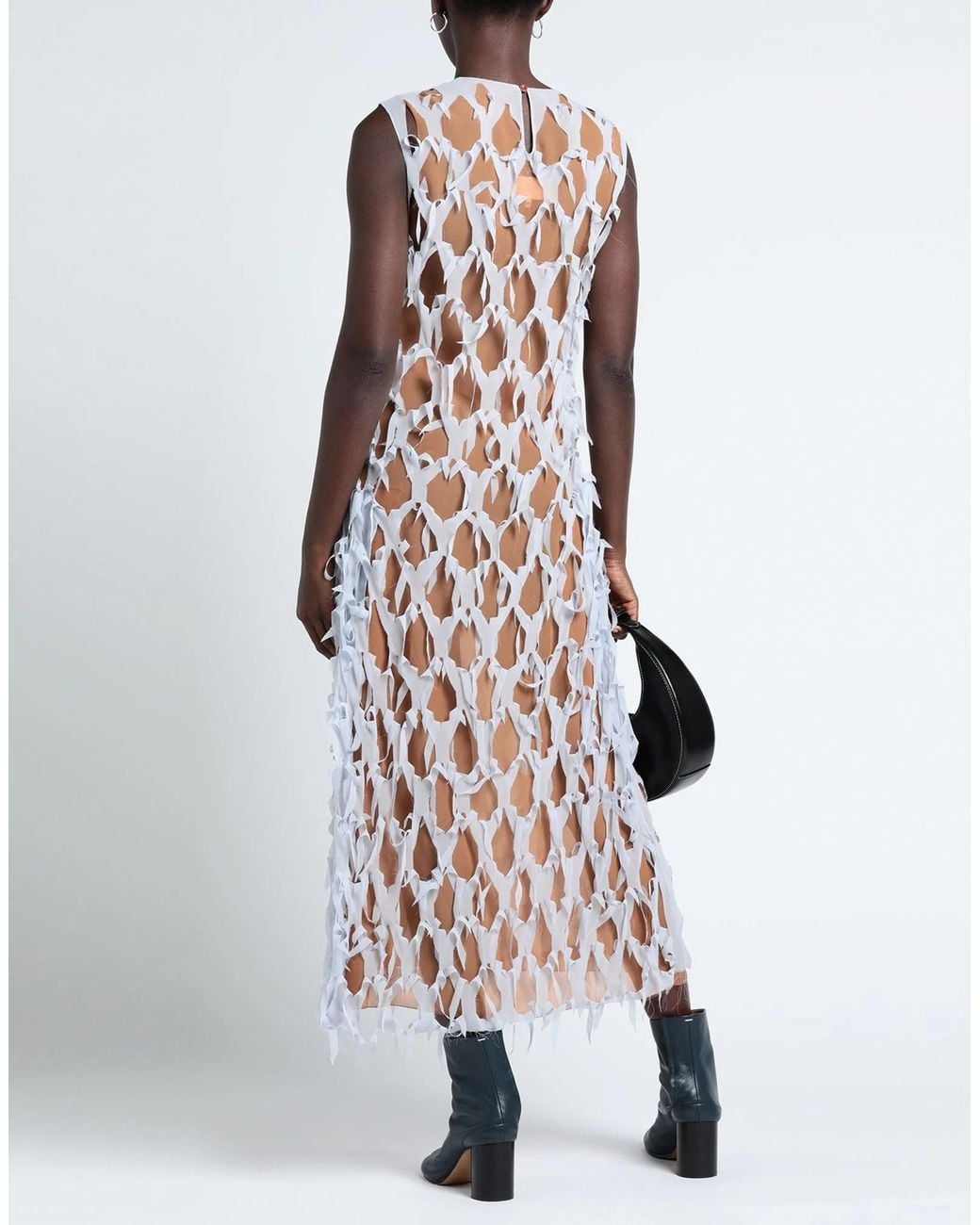 Maison Margiela Gray Dual Color Sleeveless Dress