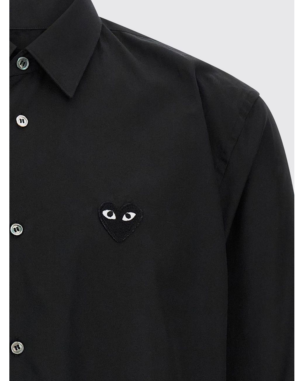 COMME DES GARÇONS PLAY Black Long-Sleeved Shirt for men