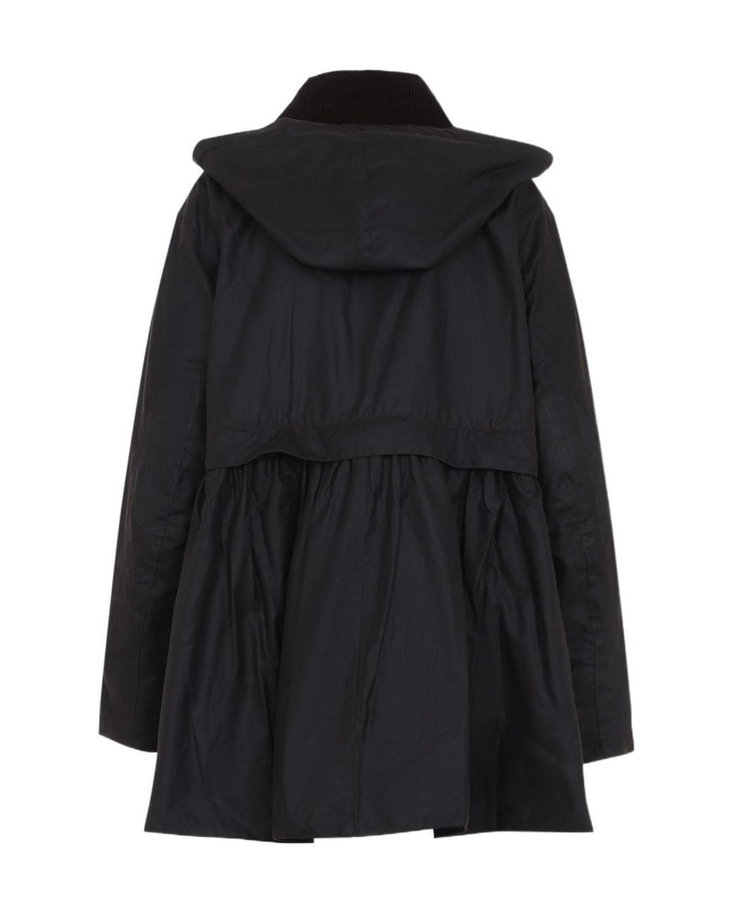 Barbour Black Peplum Wax Jacket