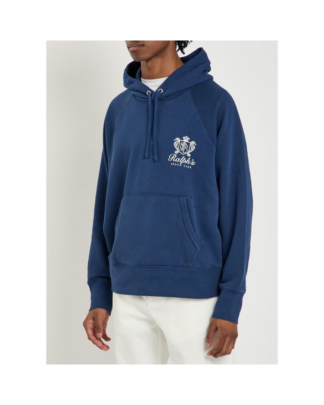 Polo Ralph Lauren Blue Simple Hoodie for men