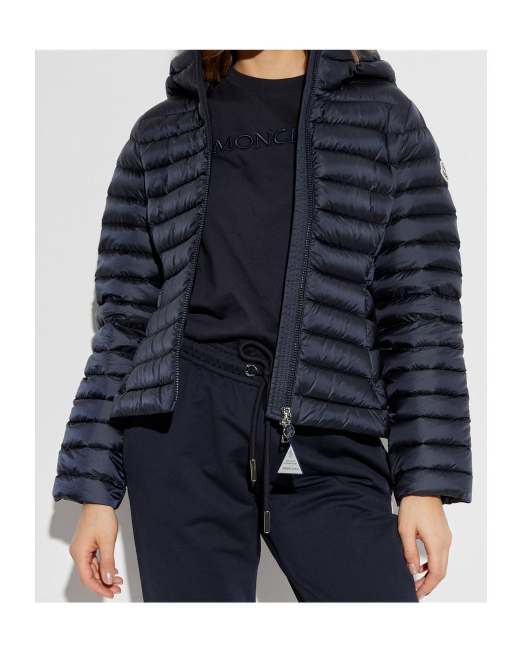 Moncler Blue Ige Zip-Up Padded Jacket