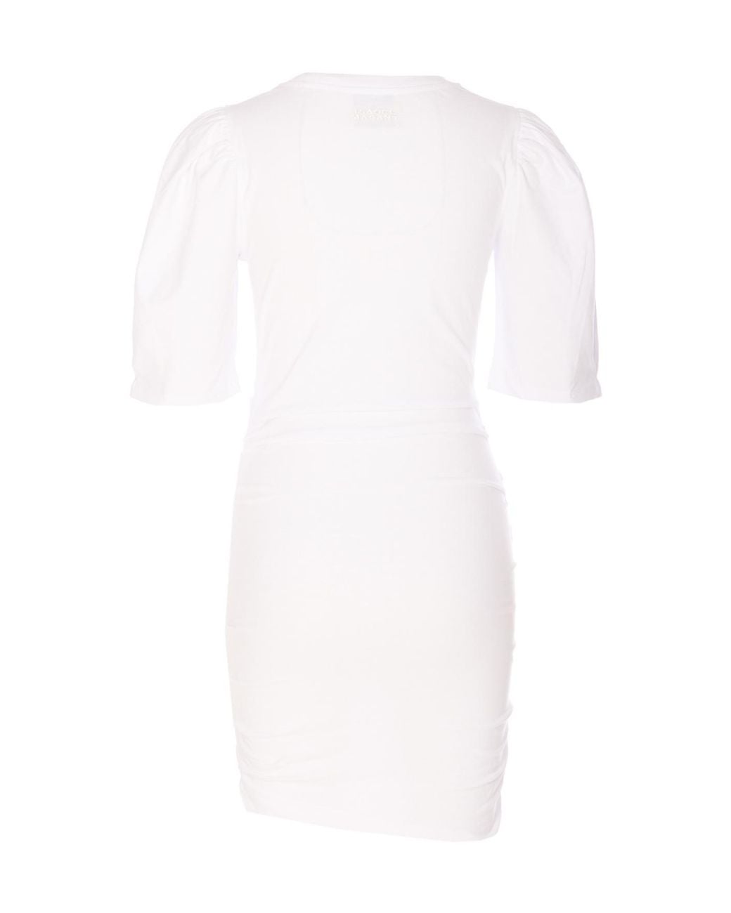 Isabel Marant White Isabel Marant Étoile Mylda Gathered Mini Dress