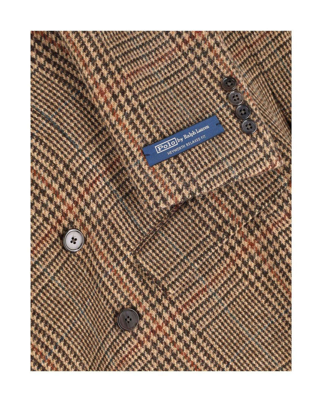 Polo Ralph Lauren Brown Checked Double-Breasted Blazer for men