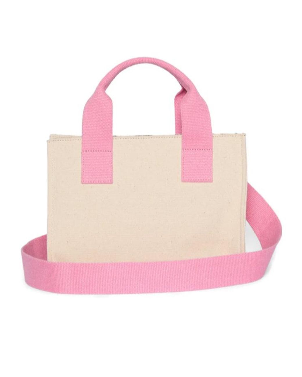 MSGM Pink Small Printed Tote Bag