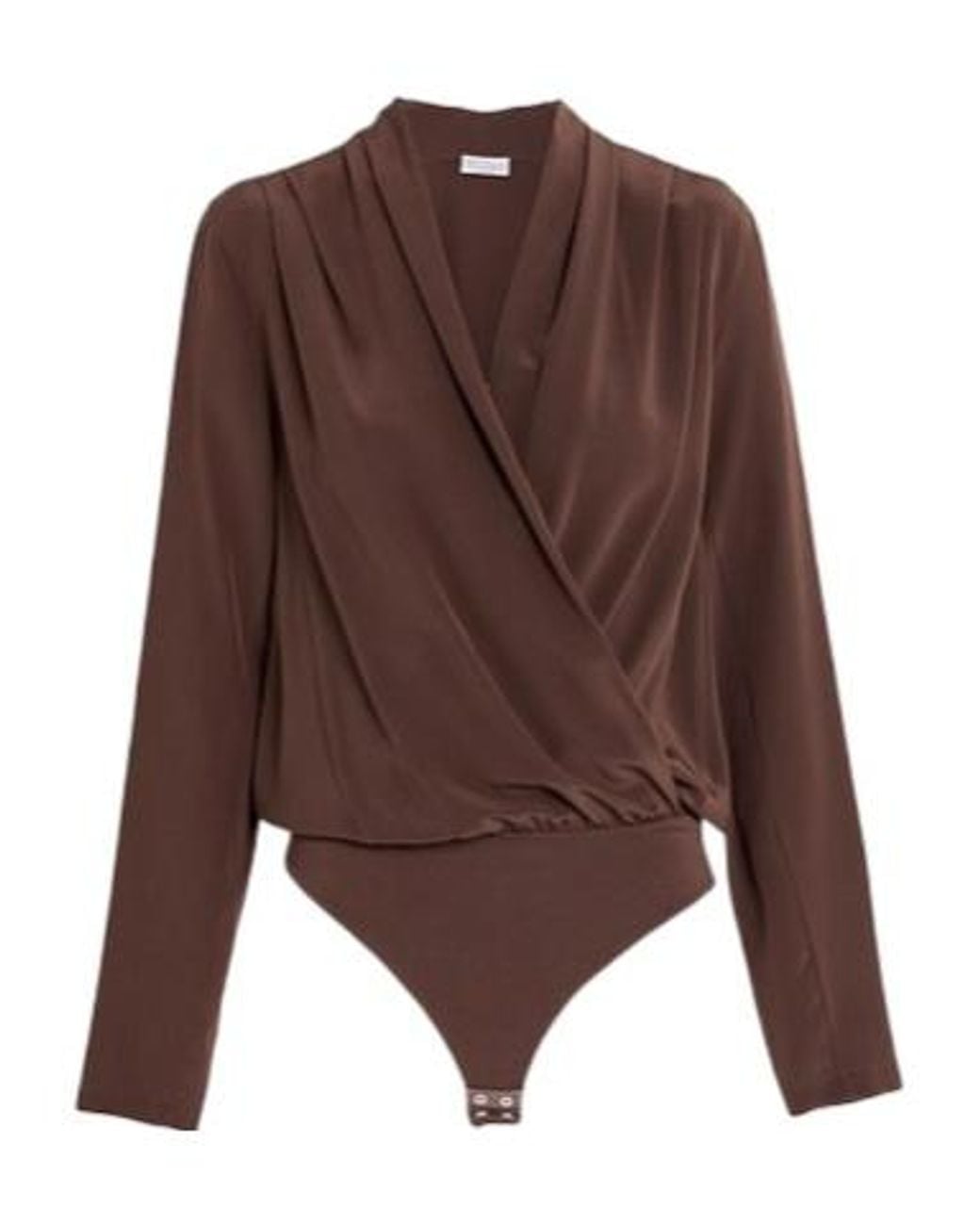 Brunello Cucinelli Brown V-Neck Top