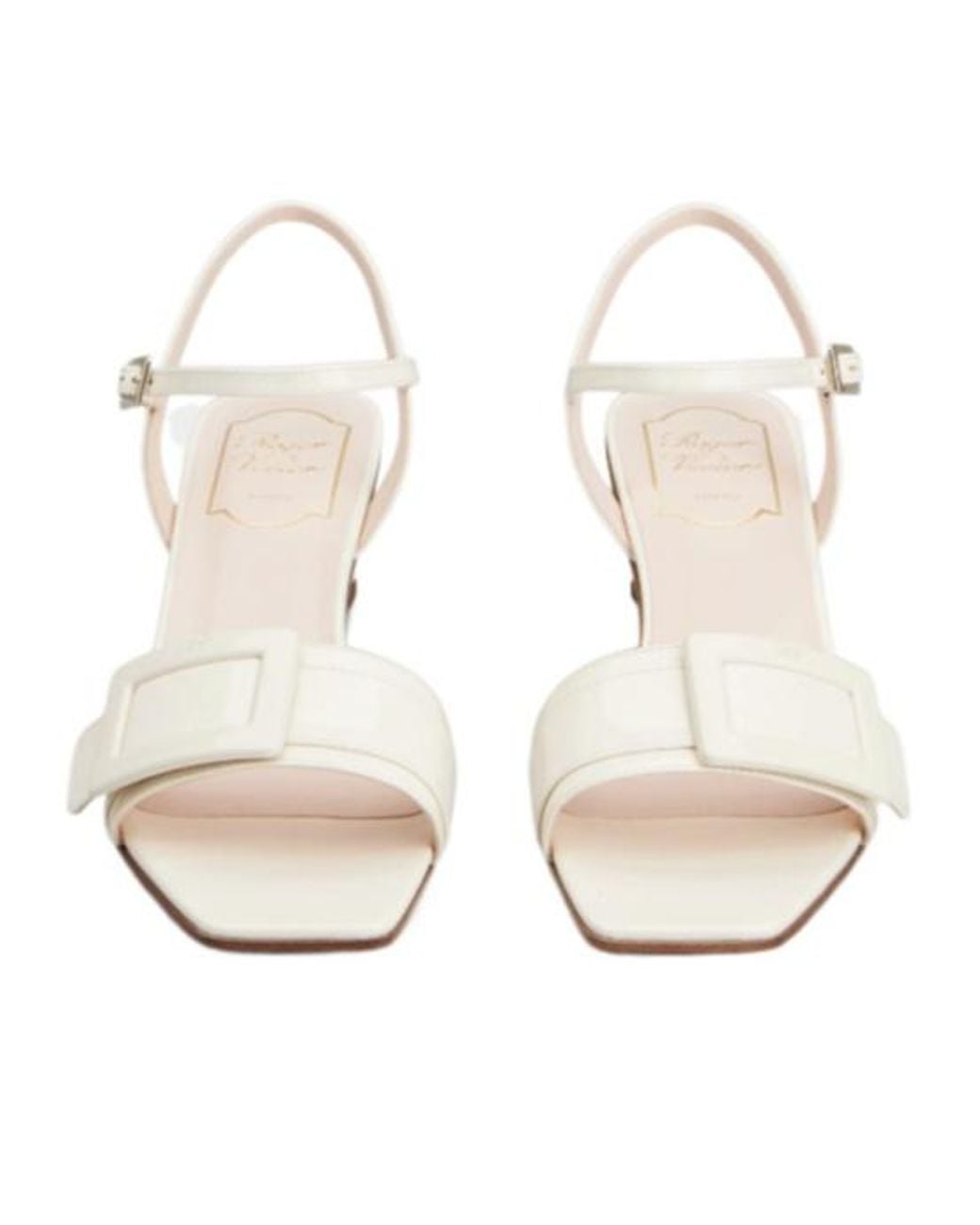 Roger Vivier White 'Belle Vivier' Sandals