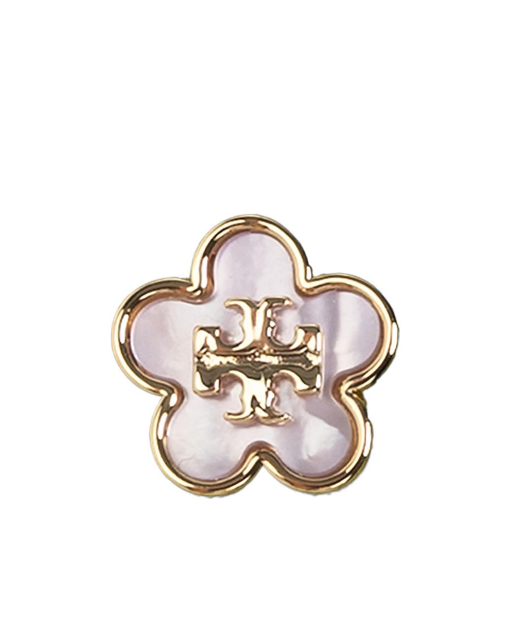 Tory Burch White Forget Me Not Stud Earrings