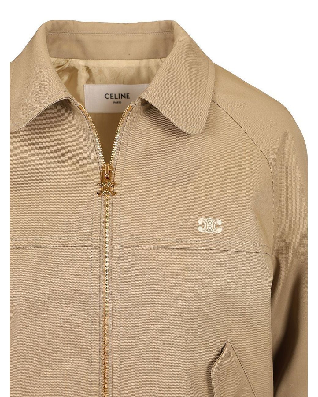 Céline Natural Triomphe Blouson Jacket
