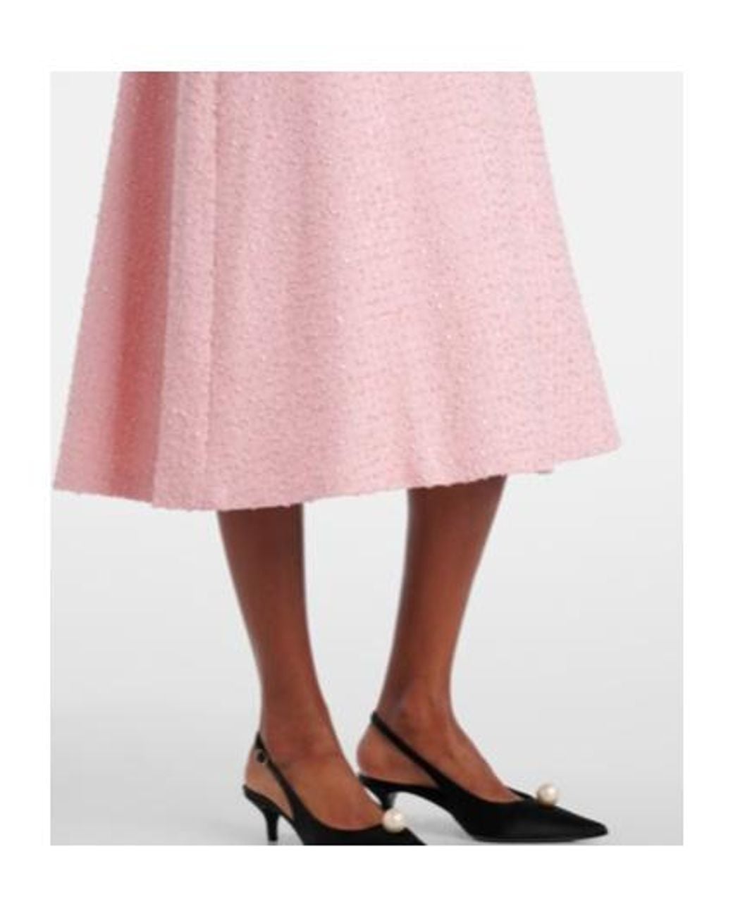 Carolina Herrera Pink Bow-Detail Midi Dress