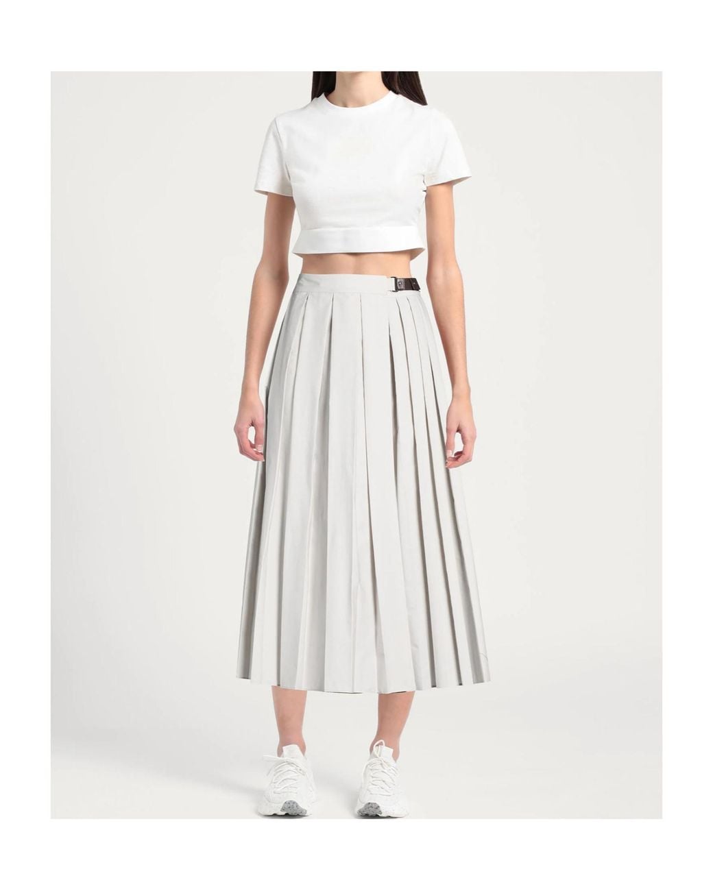 MAX&Co. White Midi Skirt