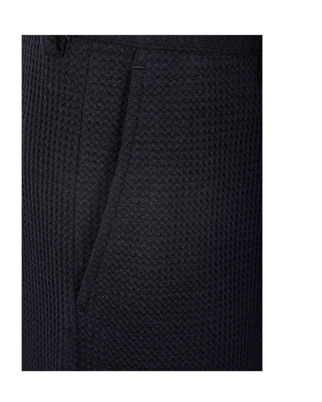 Giorgio Armani Blue Tapered Tailored Trousers for men