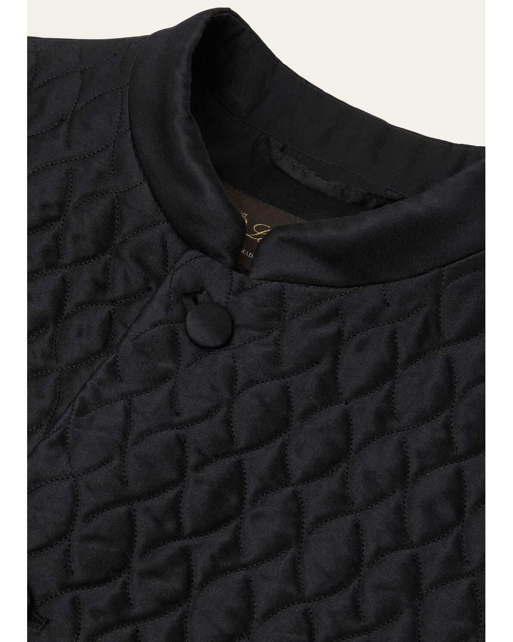 Loro Piana Black Windsor Vest for men