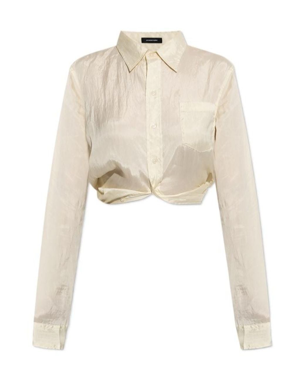 R13 Natural Long-Sleeve Shirt