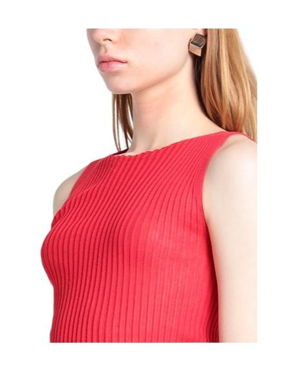Maison Margiela Red Fitted Dress