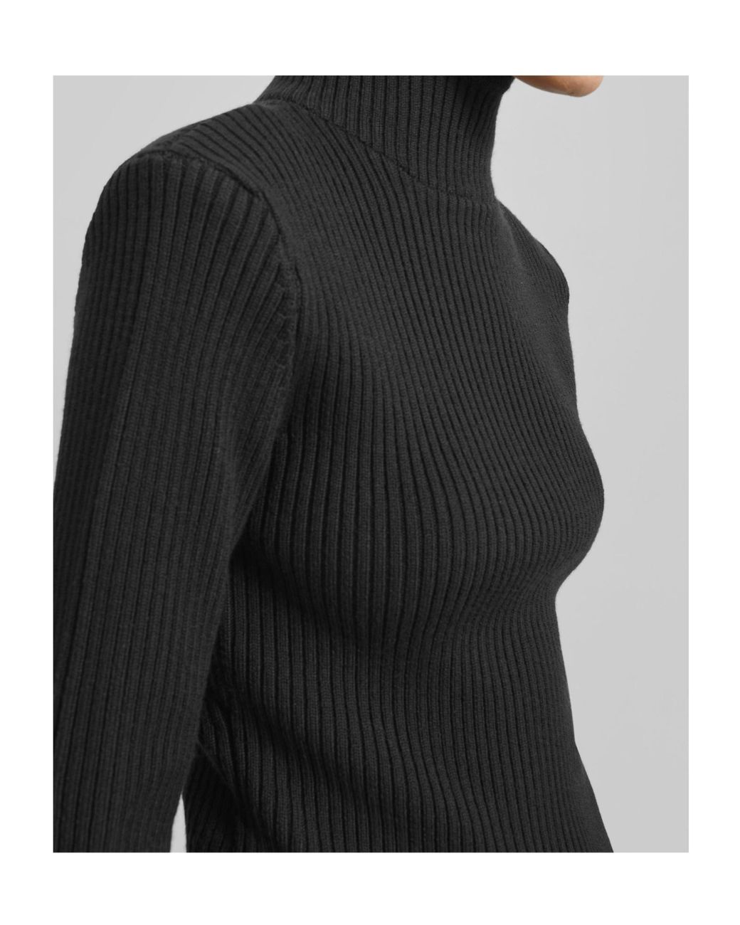 Frankie Shop Black Larice Hooded Knit Top