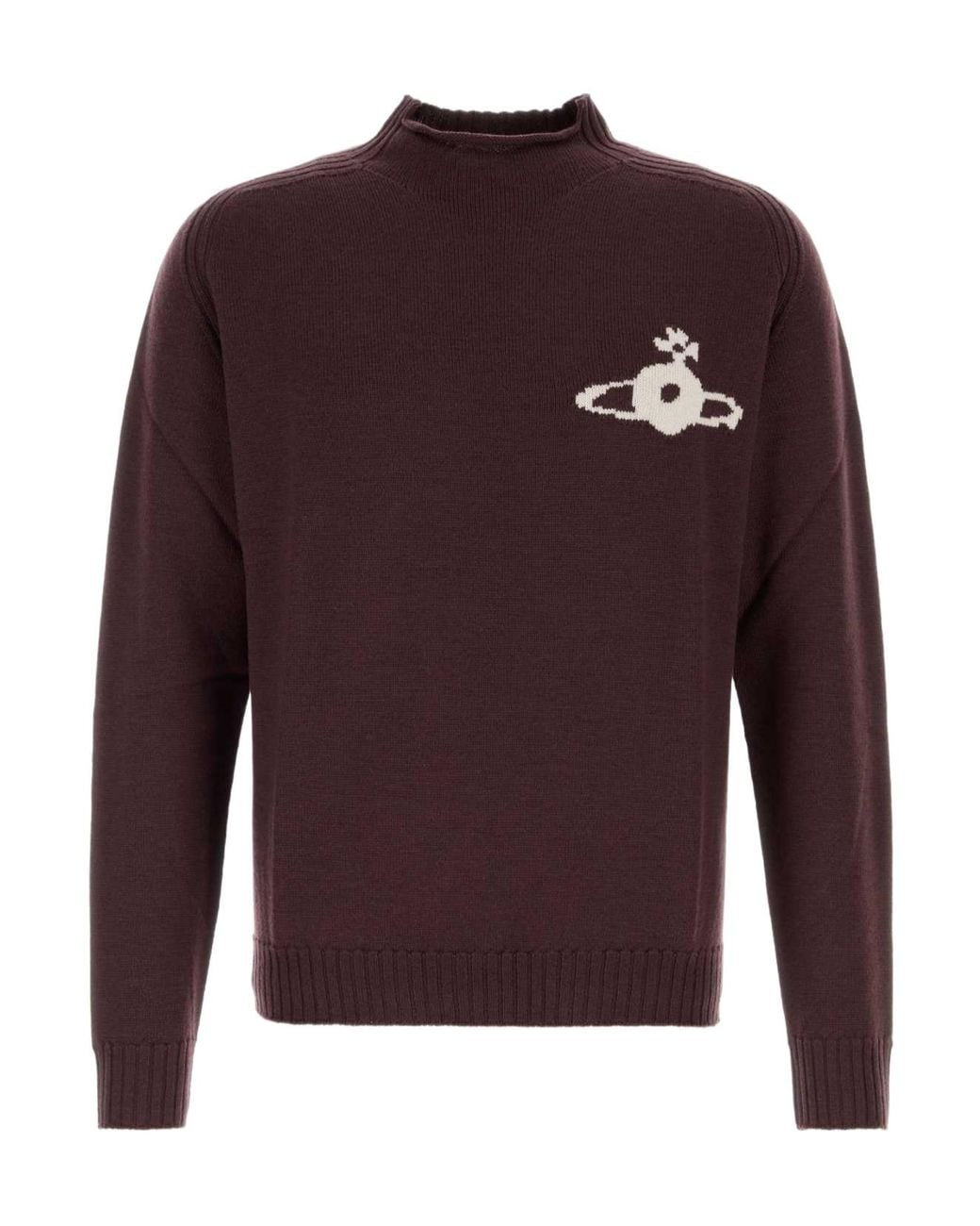 Vivienne Westwood Purple Fisherman Knitted Sweater for men