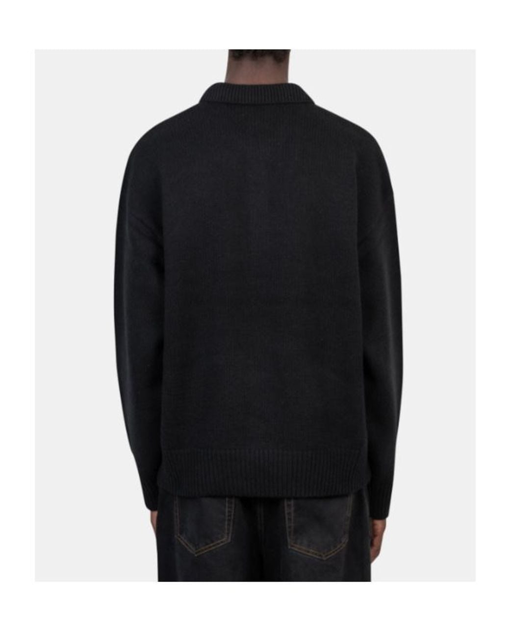 Polo Ralph Lauren Black Yankees Polo Knitted Sweater for men