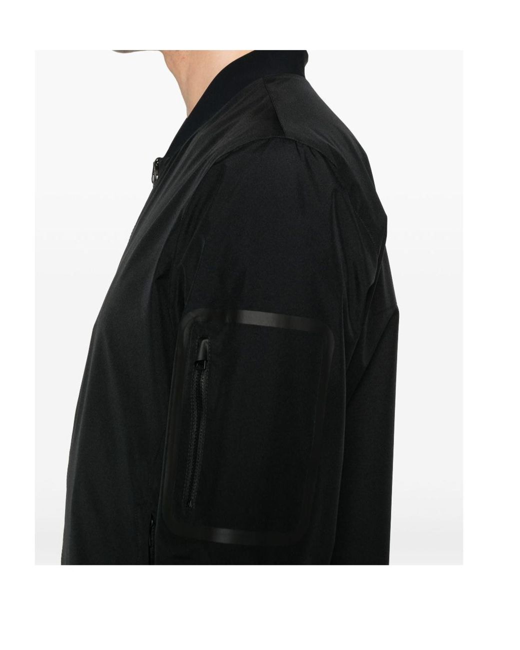 Herno Black Water-Repellent Windbreaker for men