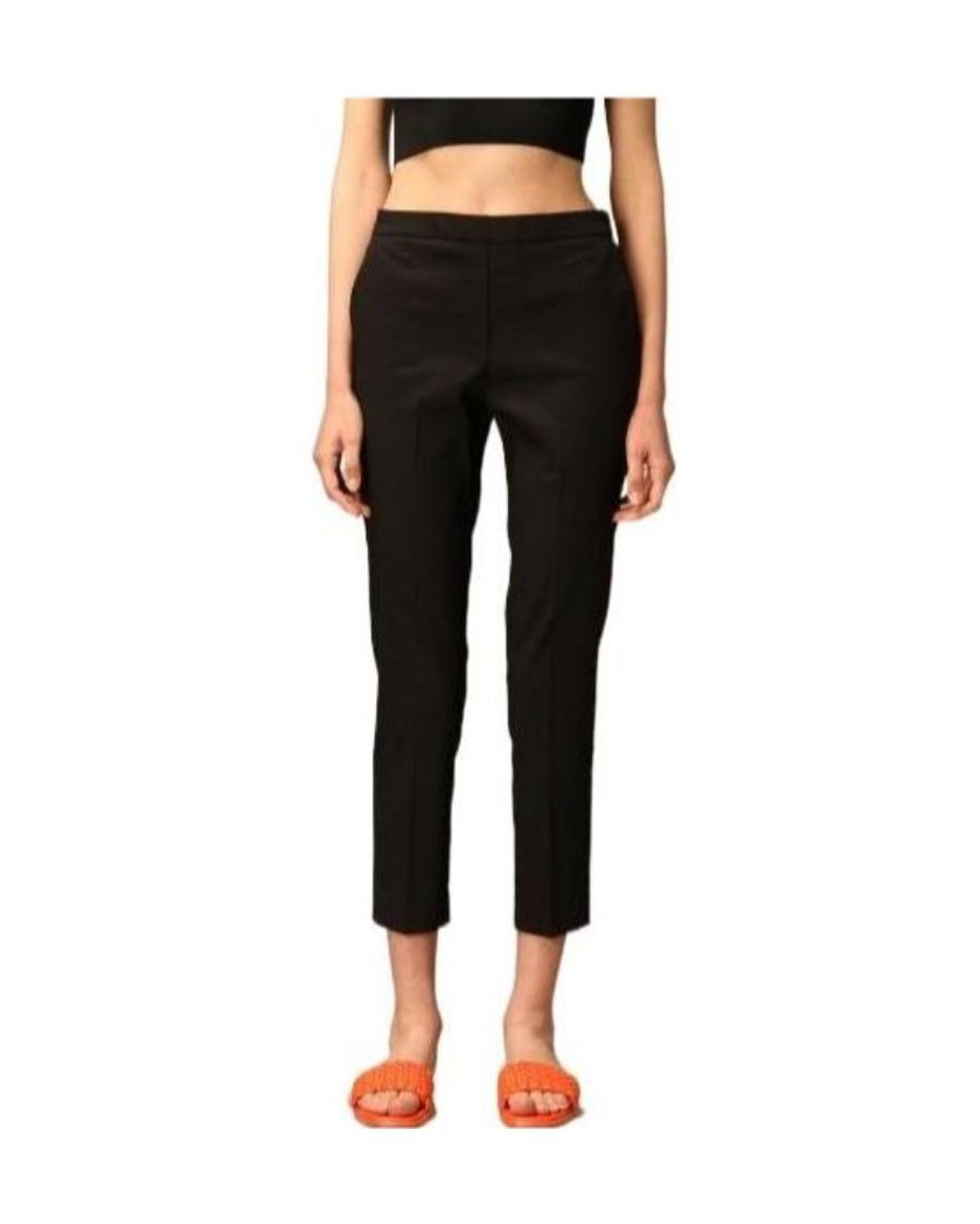 Theory Blue Cropped Tailored Trousers