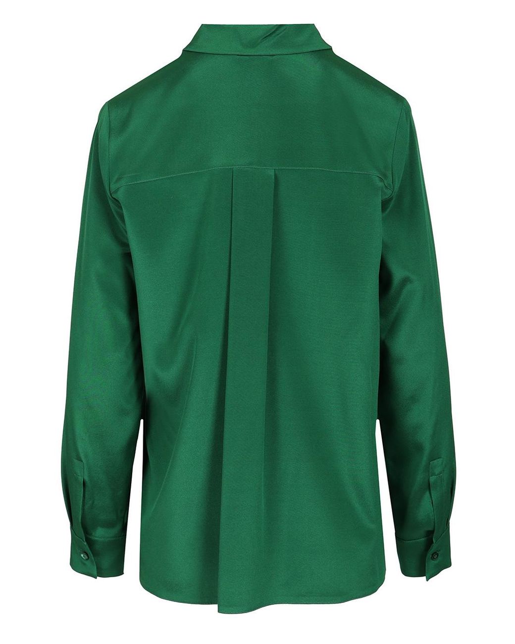 Max Mara Green Avion Button-Up Long-Sleeved Shirt