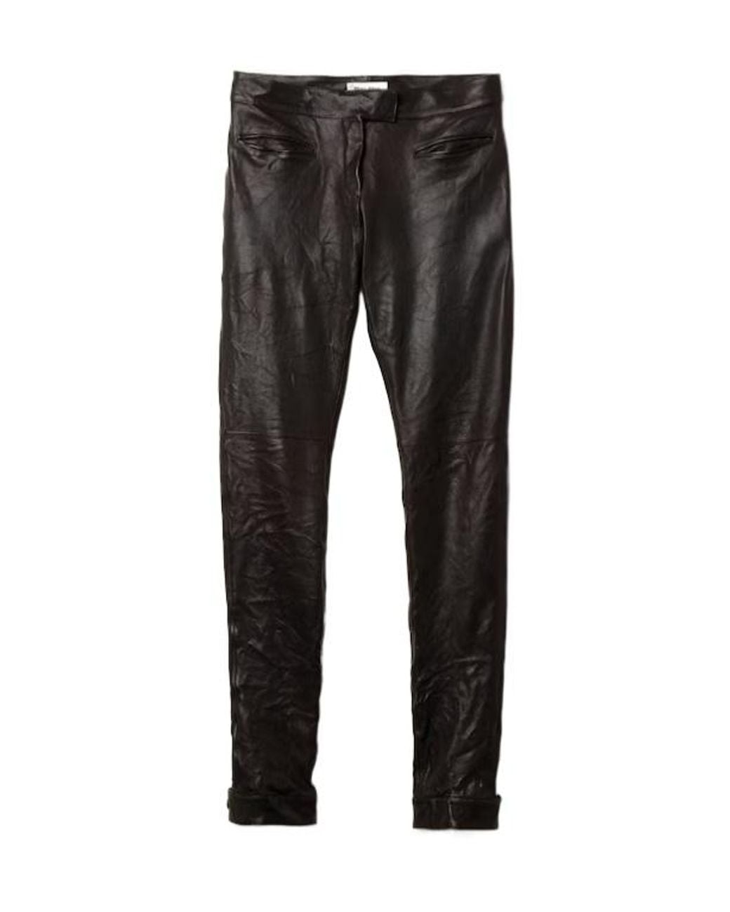 Miu Miu Black Leather Pants