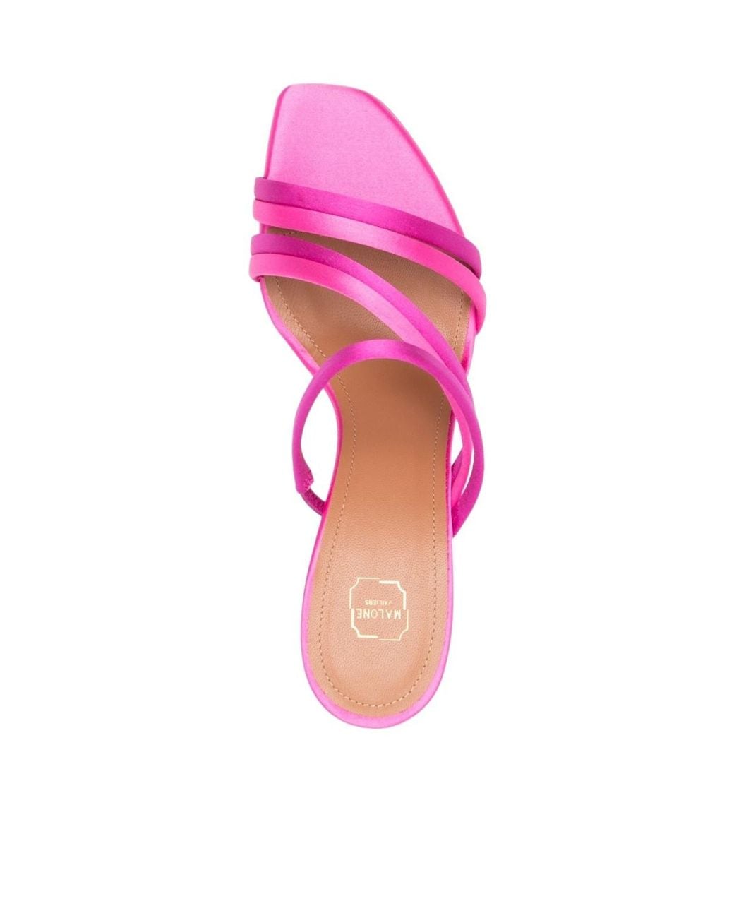 Malone Souliers Pink 100Mm Sculpted Heel Sandals