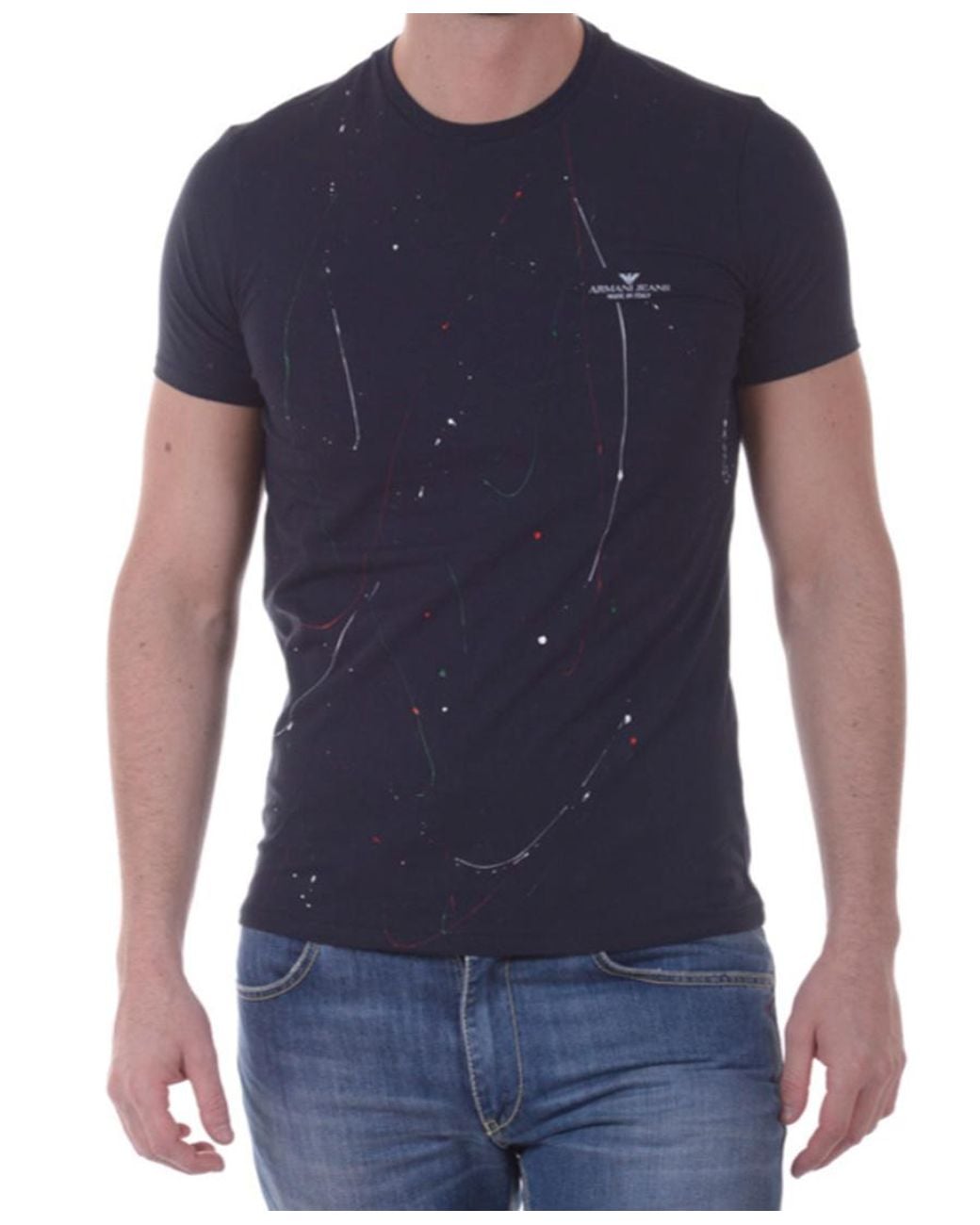 Armani Jeans Blue Logo T-Shirt for men