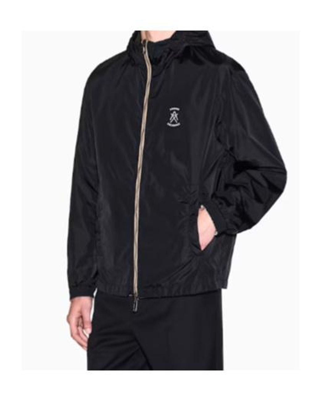 ARMANI EXCHANGE Gray Reversible Hooded Jacket for men