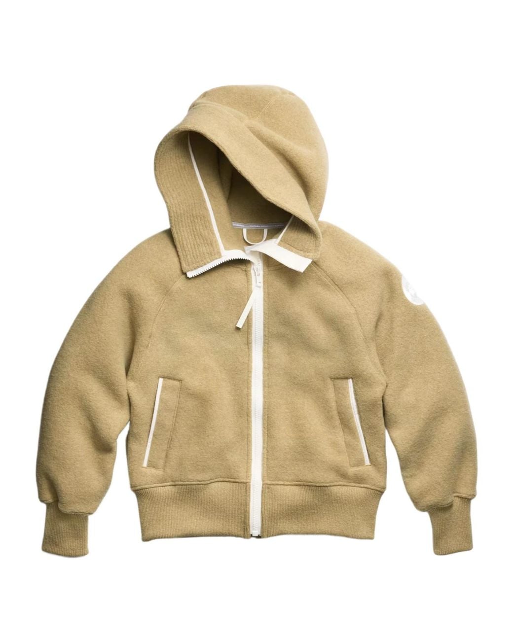 Canada Goose Natural Zip-Up Hooded Hoodie