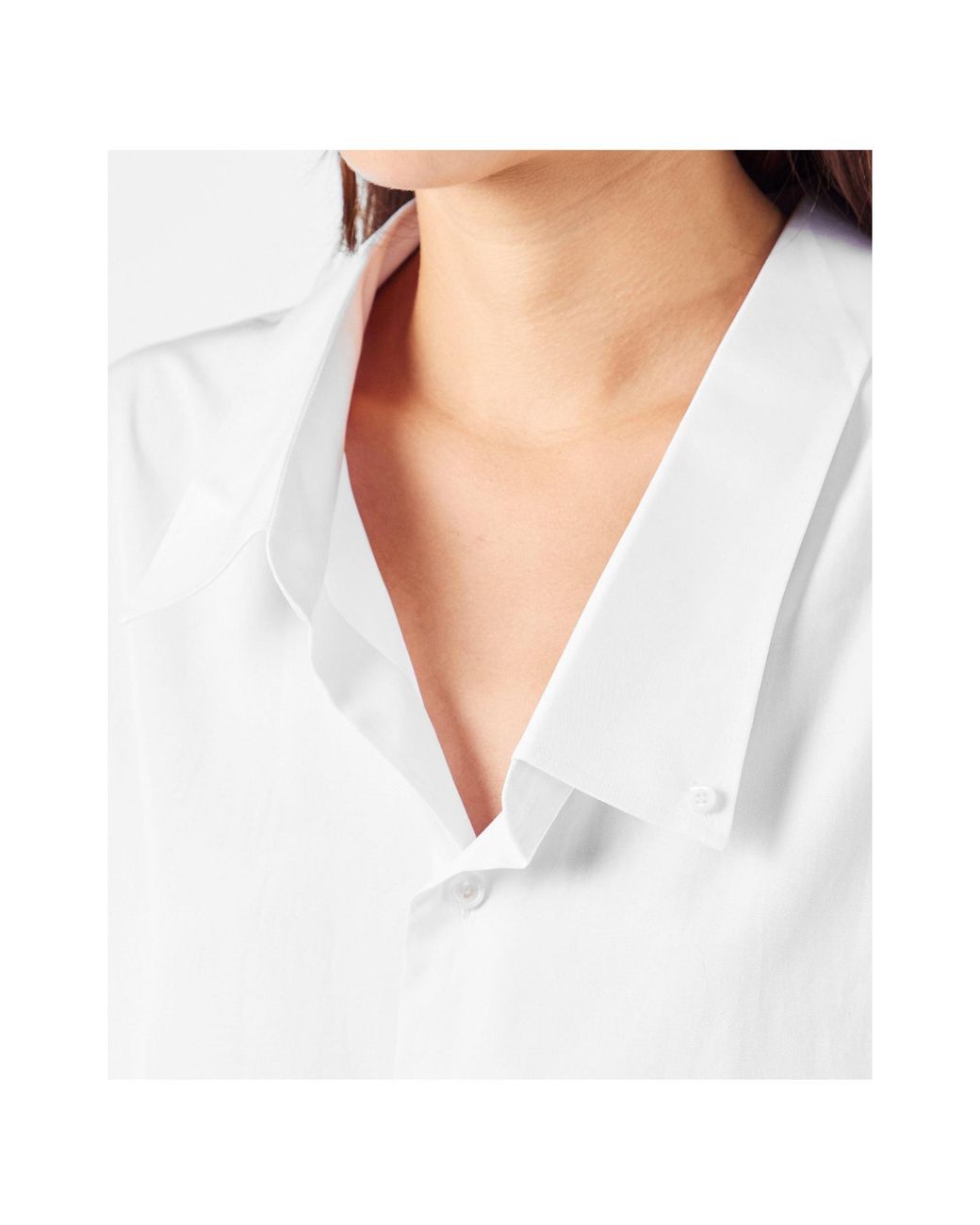 Prada White Cotton Button-Up Shirt