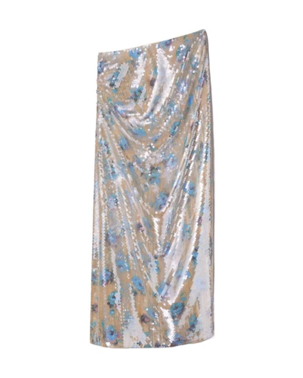 Tory Burch Multicolor Sequin Skirt