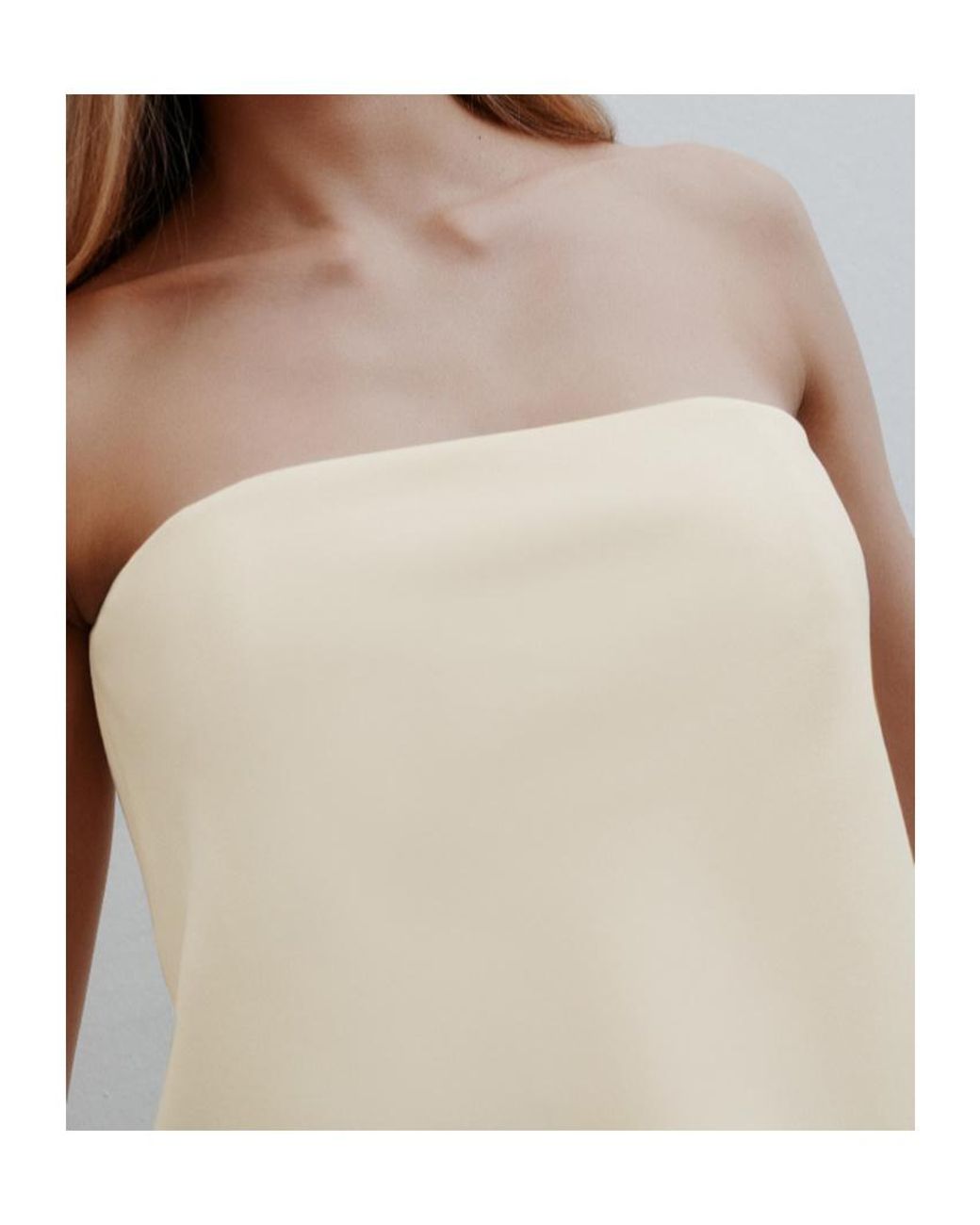 Marella Natural Envers Satin Bustier Top