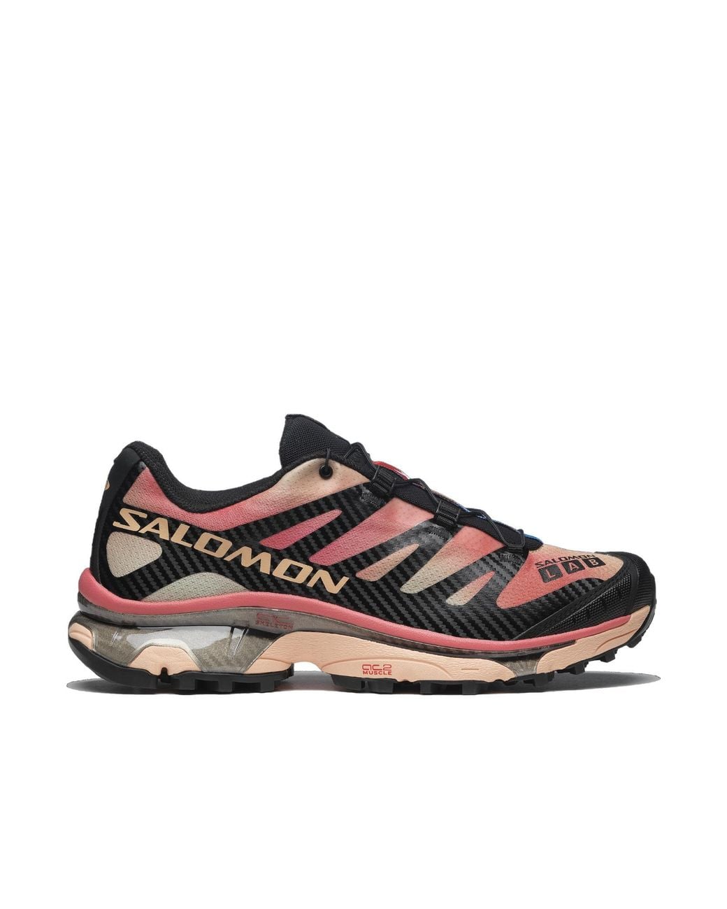 Salomon Lab Brown Salomon Xt-4 Og Aurora Borealis Logo Printed Sneakers