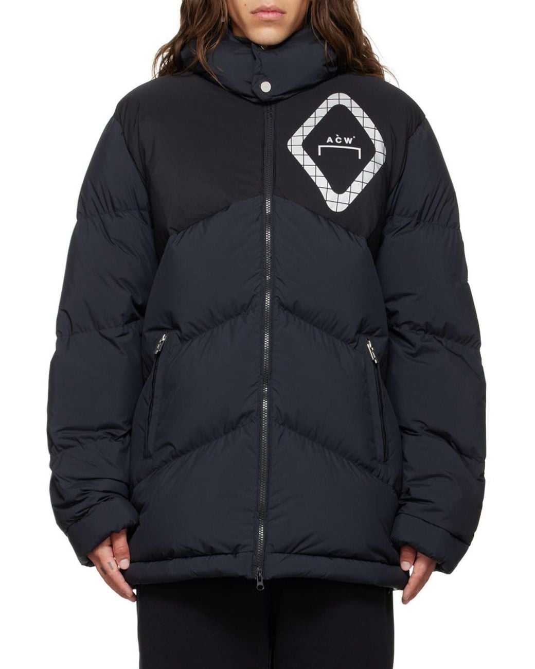 A_COLD_WALL* Blue Hooded Padded Jacket for men