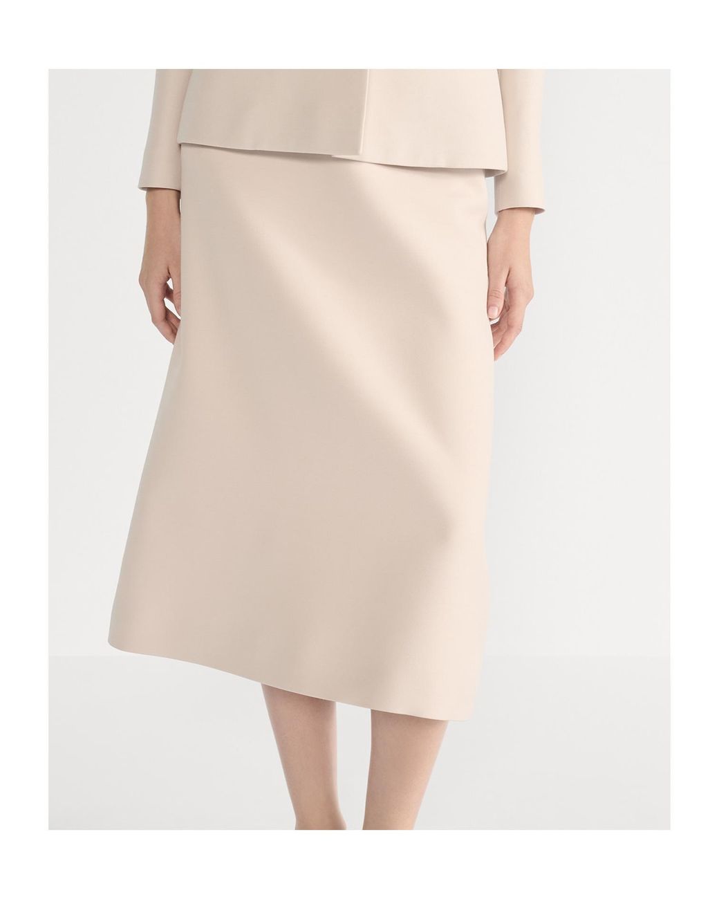Dior Natural Mid-Length Flared Skirt