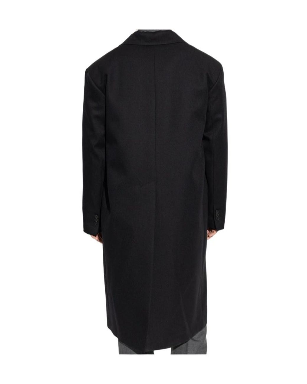 DSquared² Black Double-Breasted Coat for men