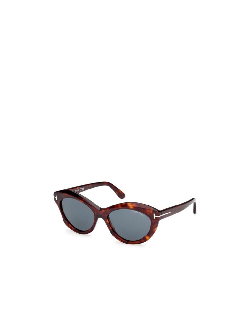 Tom Ford White Butterfly-Frame Sunglasses