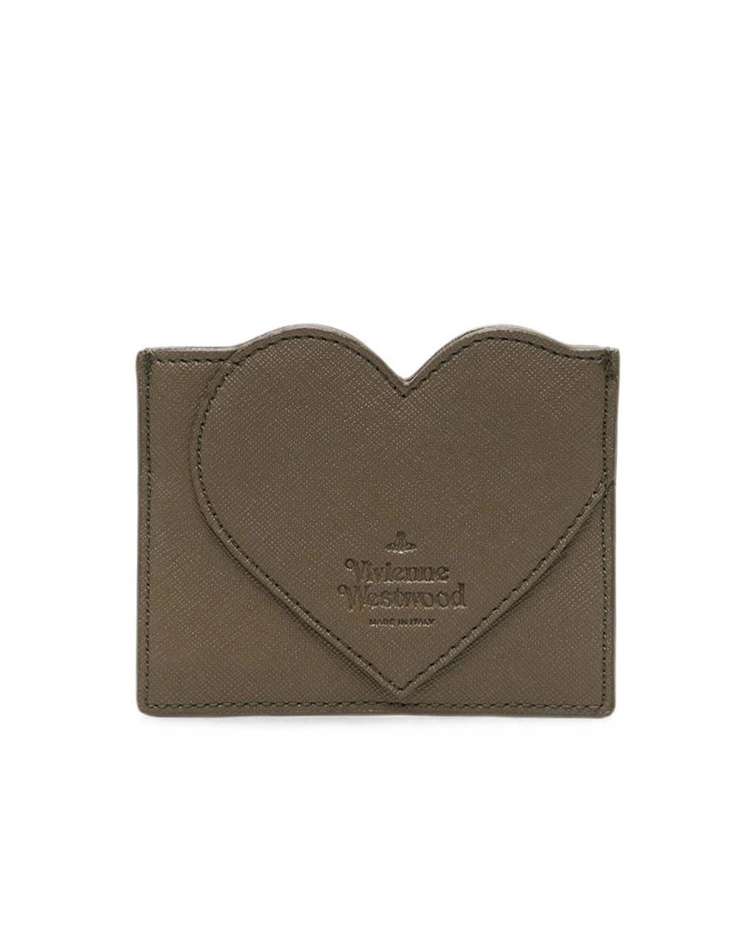 Vivienne Westwood Brown Heart-Shaped Card Holder