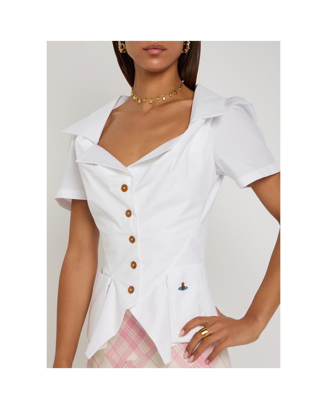Vivienne Westwood White Simple Cotton Shirt