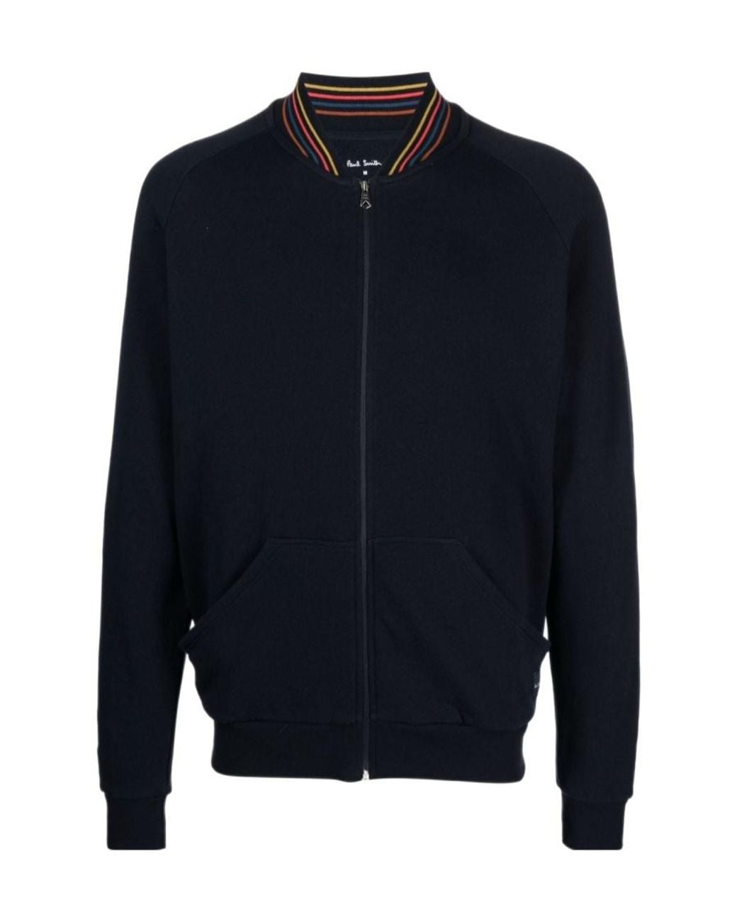 Paul Smith Blue Artist Stripe Zip Lounge Jacket for men