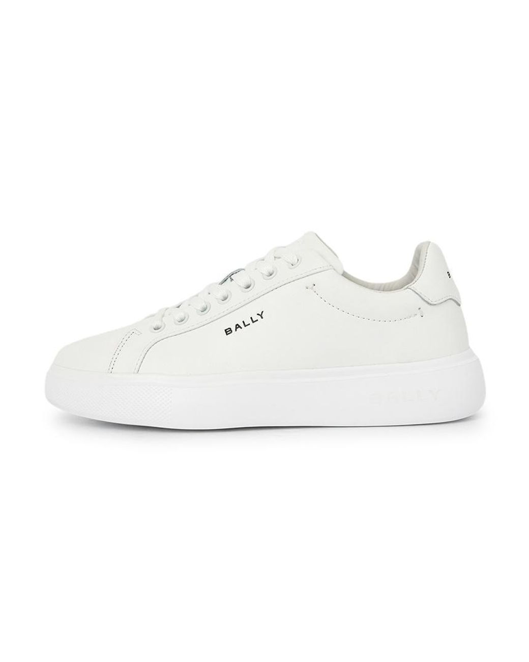 Bally White Lace-Up Sneakers