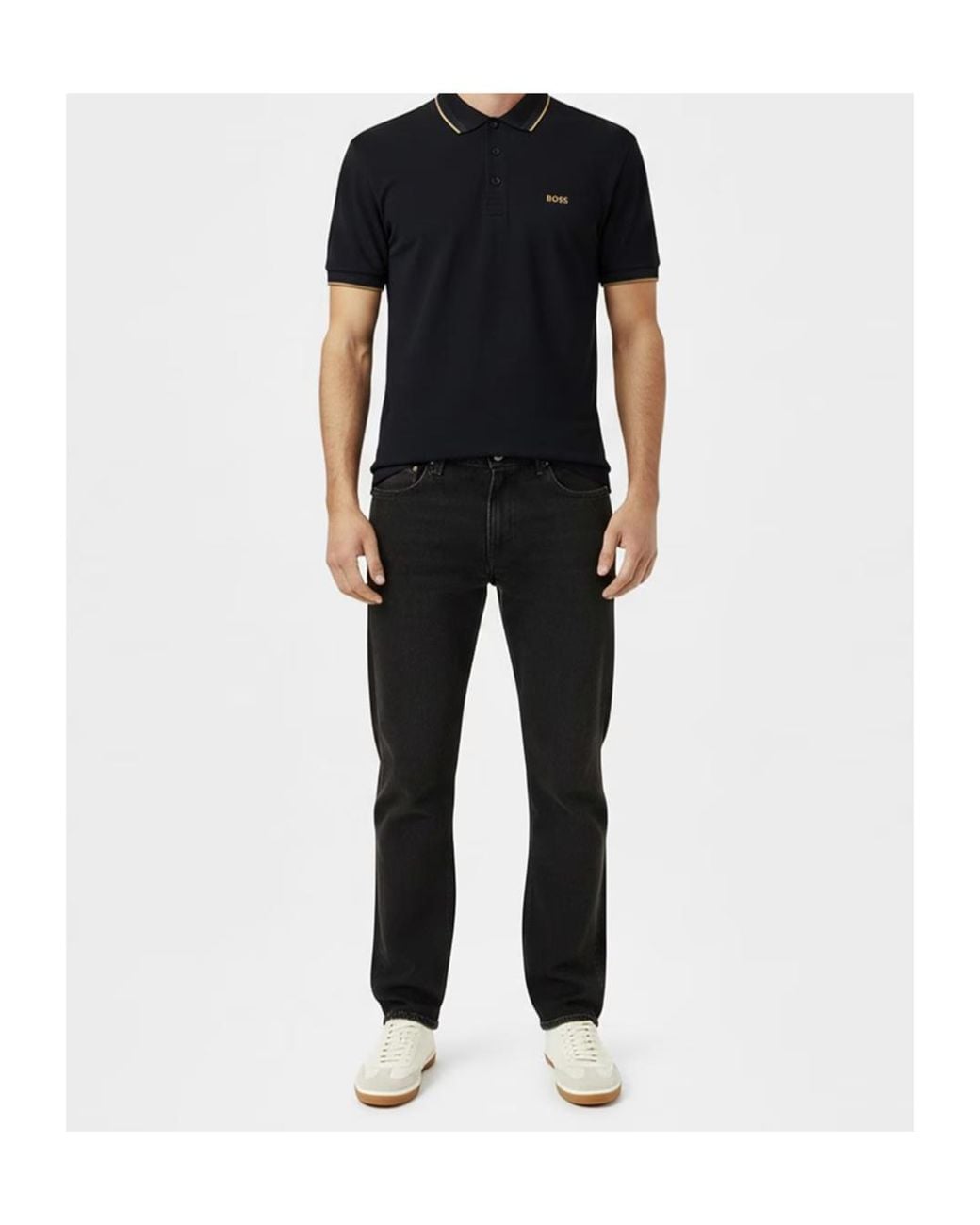 Boss Black Logo Short Sleeve Polo Shirt for men