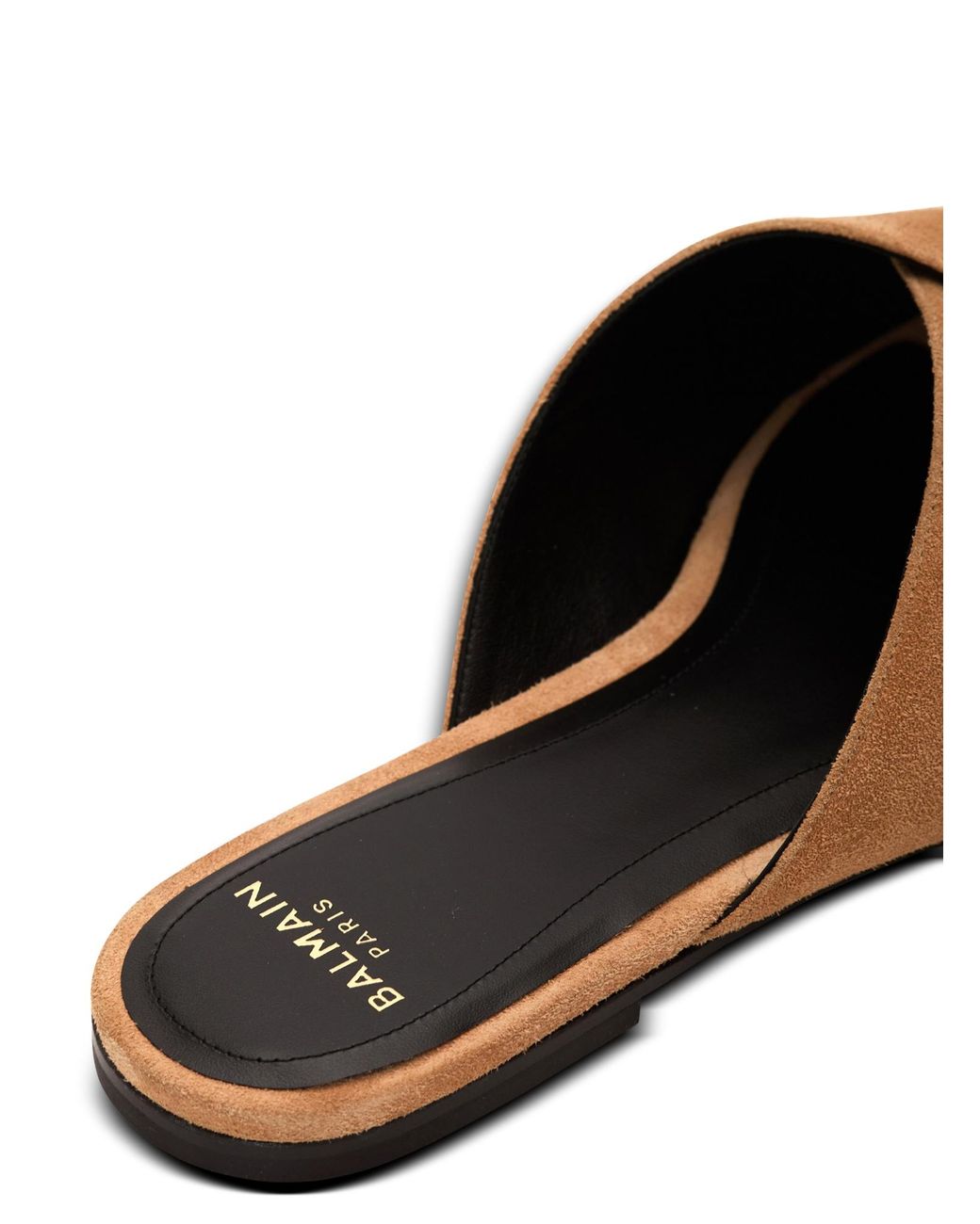 Balmain Multicolor Anthem Buckle Detailed Flat Mules