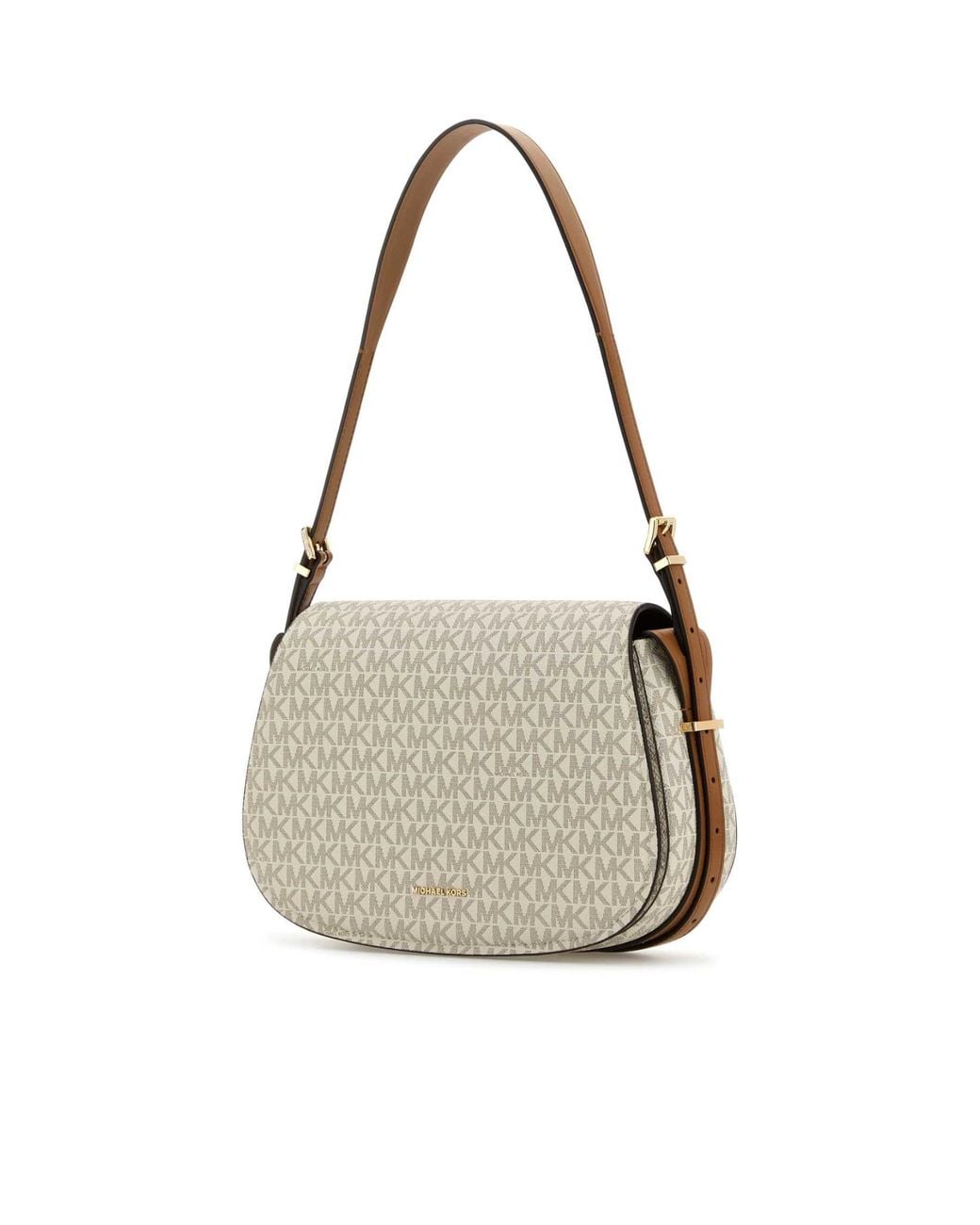 MICHAEL Michael Kors White Medium Lydia Printed Shoulder Bag